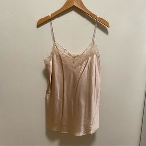 NWOT Jonathan Simkhai Blush Silk Camisole Size S